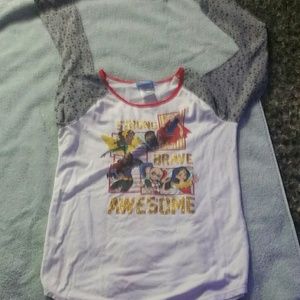 Girls DC superhero girls shirt